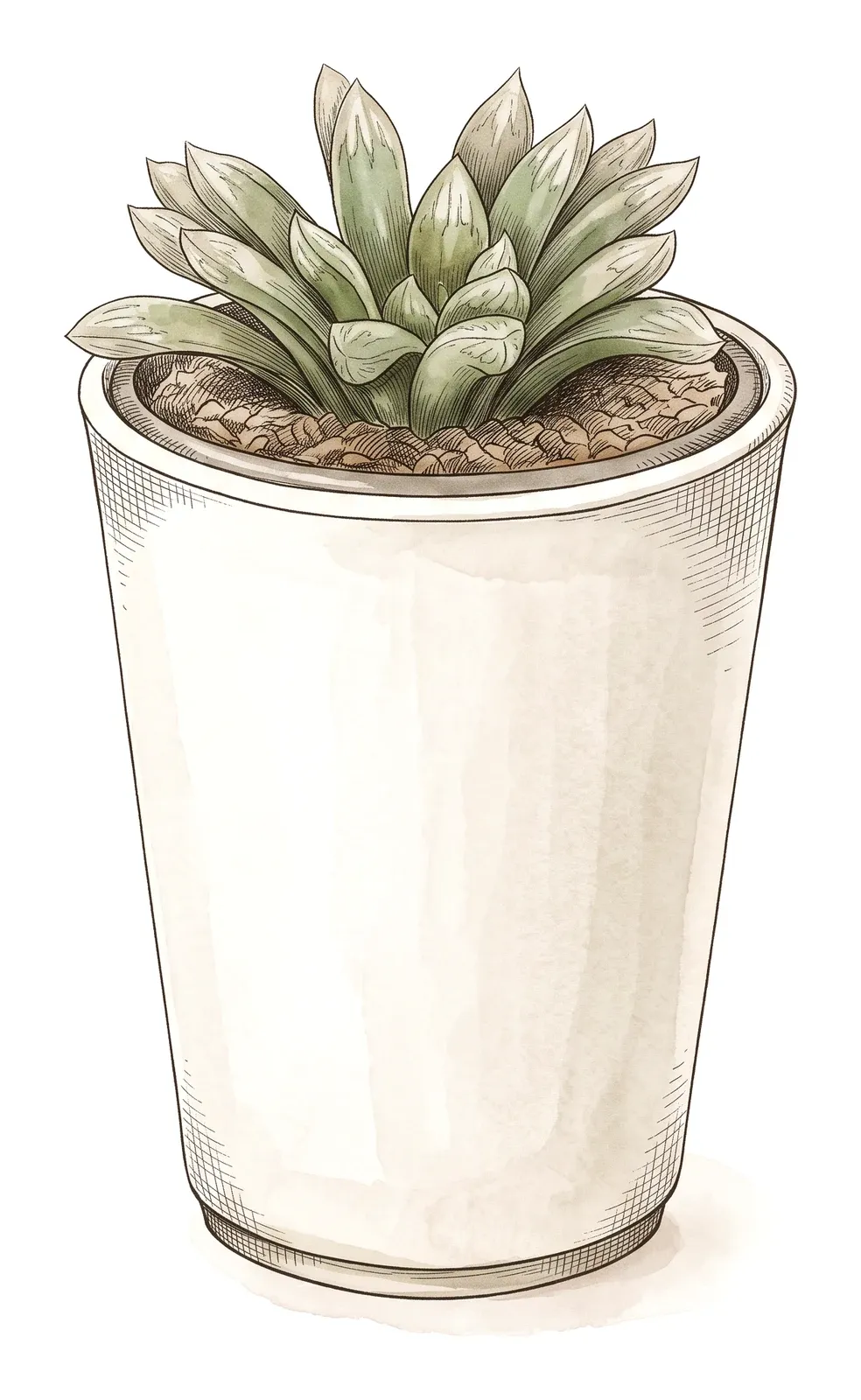 ハオルチア・オブツーサーのイラスト
