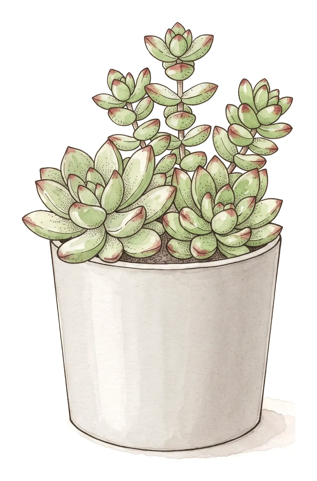 多肉植物(SUCCULENTS)のイラスト